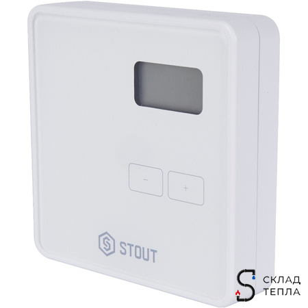STOUT Проводной комнатный двухпозиционный регулятор ST-294v1, белый. Вид 2.