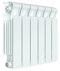 Радиатор биметаллический Rifar Monolit 350 - 6 секций (подключение боковое 3/4')
