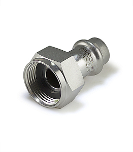 Переход на накидную гайку Zeissler 28 х 1' из нержавеющей стали