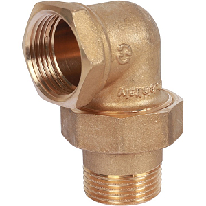 Соединение быстроразъемое (американка) латунное угловое STOUT - 1/2' (ВР/НР, 2шт)