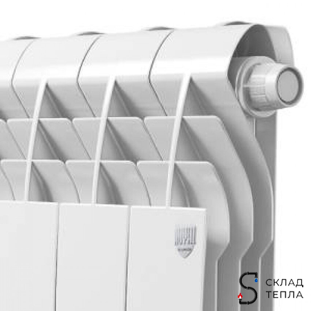 Радиатор биметаллический Royal Thermo BiLiner 500 V Bianco Traffico (Н) (Белый) - 4 секций. Вид 2.
