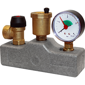 Группа безопасности котла STOUT - 1' (до 50 кВт, 3 бар, в теплоизоляции, OR)