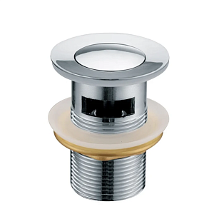 Донный клапан с переливом TIM BAR0801B (хром, латунь) 