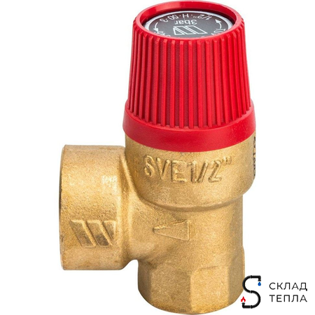 Клапан предохранительный WATTS SVH - 1/2" х 3/4" (ВР/ВР, Рн 3 бар, для систем отопления). Вид 2.