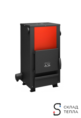 Котел твердотопливный Теплодар Куппер ОВК - 10 кВт (со встроенным ТЭНом 6 кВт и варочной панелью). Вид 2.