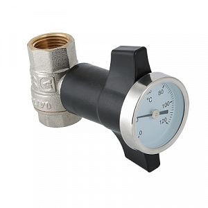 Кран шаровой c термометром Valtec 1/2" (ВР/ВР) Кран шаровой c термометром Valtec 1/2' (ВР/ВР)