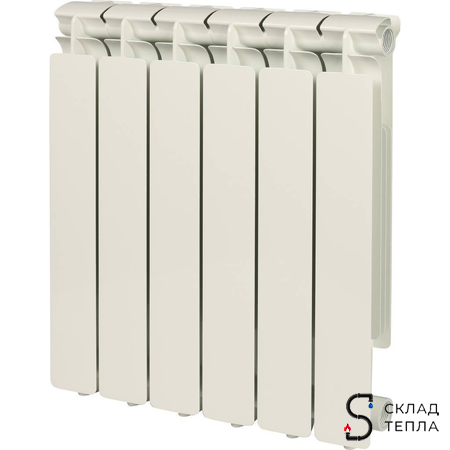 Радиатор алюминиевый STOUT Bravo 500 - 7 секций. Вид 1.