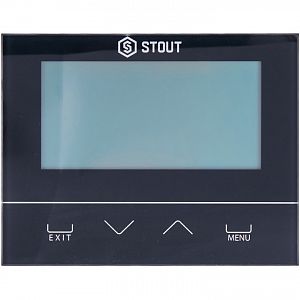 STOUT Проводной комнатный двухпозиционный регулятор ST-292v3, черный STOUT Проводной комнатный двухпозиционный регулятор ST-292v3, черный