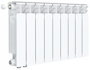 Радиатор биметаллический Rifar Base Ventil 350 - 9 секций (подключение нижнее слева)