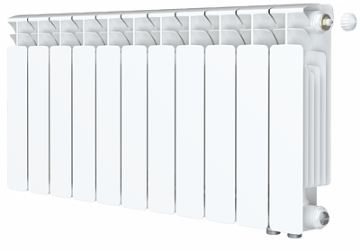 Радиатор биметаллический Rifar Base Ventil 350 - 11 секций (подключение нижнее справа)