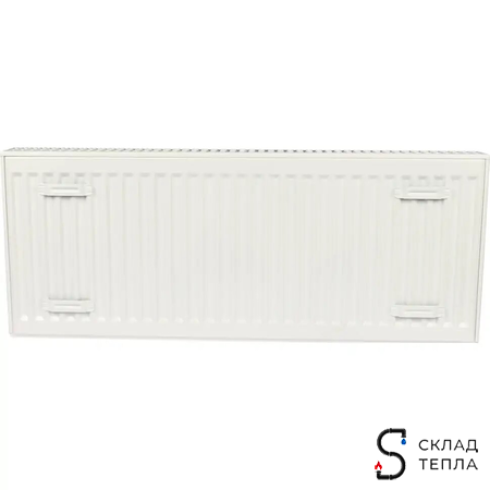 Радиатор стальной KERMI FKO 22 - высота 400 мм, длина 1800 мм с боковым подключением. Вид 4.