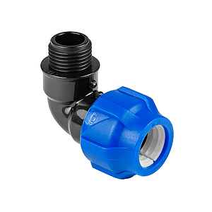 Отвод с наружной резьбой Valfex - 20x1/2' (для труб ПНД)