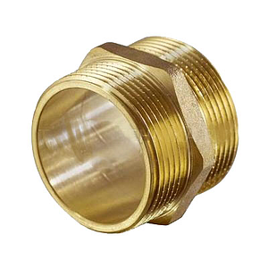 Ниппель латунный резьбовой равнопроходный TIM - 1/2' (усиленный, 5шт)