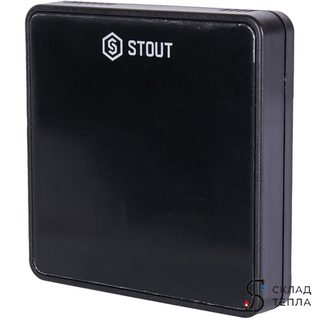 STOUT Беспроводной комнатный датчик C-8r, черный. Вид 2.