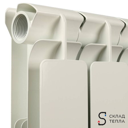 Радиатор алюминиевый STOUT Bravo 500 - 12 секций. Вид 7.