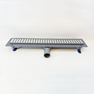 Трап-лоток с вращающимся сифоном VALFEX 64х330 (решетка квадрат из нерж. стали)