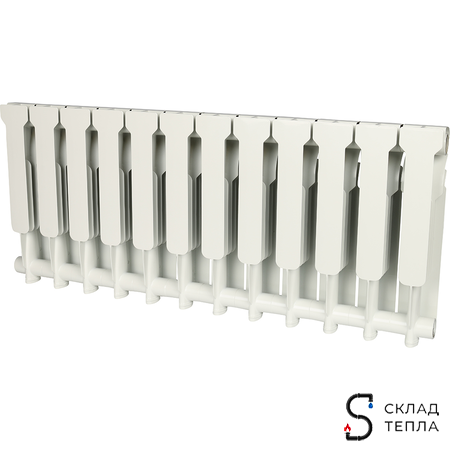 Радиатор алюминиевый Smart 350 - 16 секции. Вид 2.