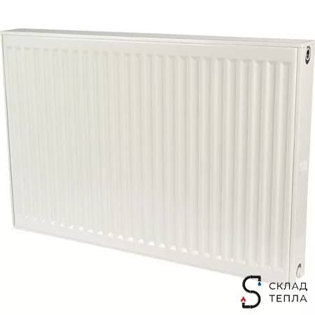 Радиатор стальной KERMI FKO 22 - высота 600 мм, длина 600 мм с боковым подключением. Вид 1.