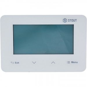 STOUT Проводной комнатный двухпозиционный регулятор ST-293v3, белый STOUT Проводной комнатный двухпозиционный регулятор ST-293v3, белый