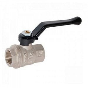 Кран шаровой полнопроходной Bugatti Oregon 300 - 1/2' (ВР/ВР, PN64, ручка-рычаг черная)