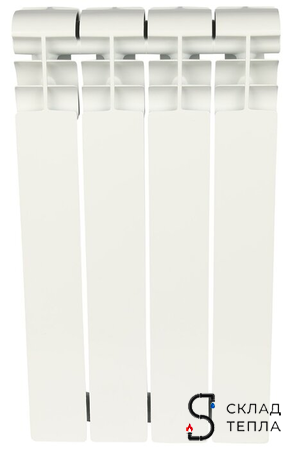 Радиатор биметаллический ROMMER Profi Bm 500 - 4 секции. Вид 2.