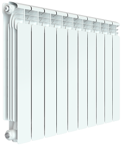 Радиатор алюминиевый Rifar Alum Ventil 500 - 10 секций (подключение нижнее слева)