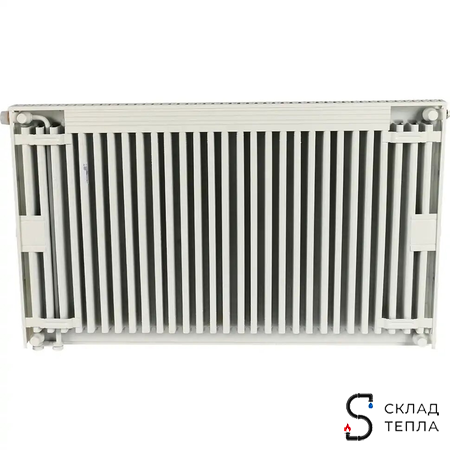 Радиатор стальной KERMI FTV 11 - высота 600 мм, длина 400 мм с нижним подключением. Вид 16.