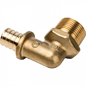 Переход на наружную резьбу угловой STOUT - 20 x 3/4' (для труб из сшитого полиэтилена)