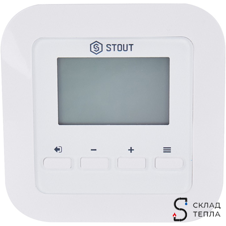 STOUT Проводной комнатный двухпозиционный регулятор ST-295v3, белый. Вид 1.
