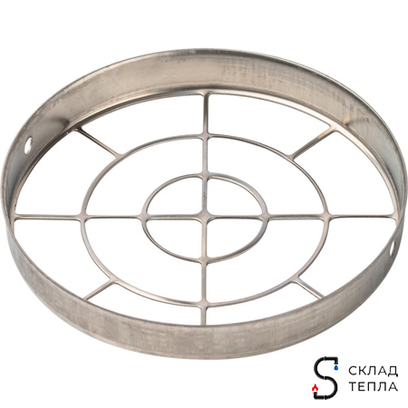 STOUT Элемент дымохода решетка из нержавеющей стали DN80 для воздухоподводящей трубы. Вид 1.