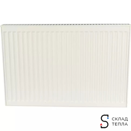 Радиатор стальной KERMI FKO 22 - высота 600 мм, длина 1200 мм с боковым подключением. Вид 2.