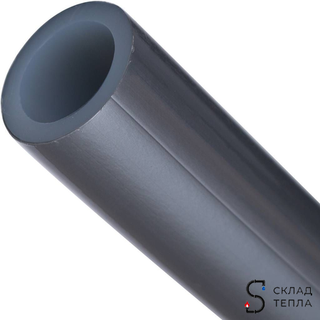 Труба из сшитого полиэтилена STOUT - 20x2,8 (PE-Xa/EVOH, PN10, Tmax 95°C,  бухта 100 м, цвет серый). Вид 4.
