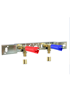 Монтажный комплект для смесителя VALFEX - 20 x 1/2' (планка+водорозетки+гильзы+заглушки)