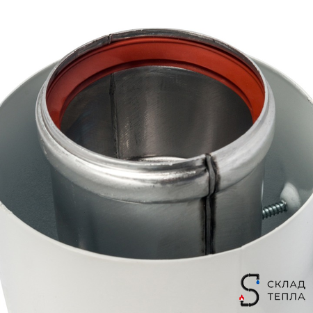 Комплект прохода через стену для коаксиального дымохода STOUT D60/100 мм (для Vaillant, Protherm). Вид 8.