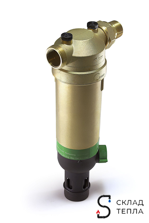 Фильтр с обратной промывкой 1" (для горячей воды, 2 манометра). Вид 5.