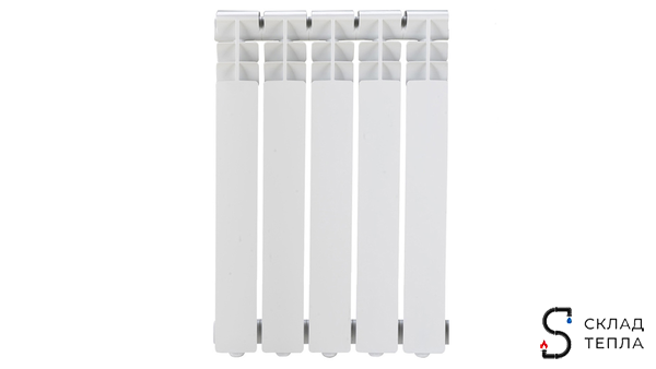 Радиатор биметаллический ROMMER Optima Bm 500 - 5 секции. Вид 1.