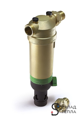 Фильтр с обратной промывкой 1" (для горячей воды, 2 манометра). Вид 3.