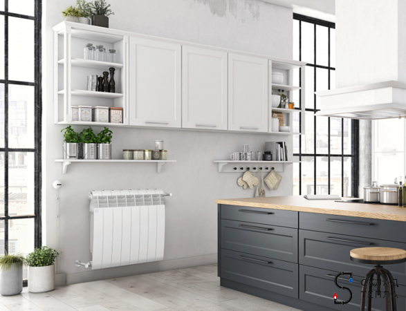 Радиатор биметаллический Royal Thermo BiLiner 500 Bianco Traffico (Белый) - 14 секций. Вид 5.