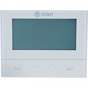 STOUT Проводной комнатный двухпозиционный регулятор ST-292v3, белый STOUT Проводной комнатный двухпозиционный регулятор ST-292v3, белый