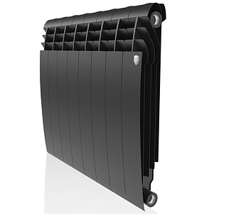 Радиатор биметаллический Royal Thermo BiLiner 500 Noir Sable (Чёрный) - 8 секций