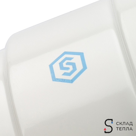 STOUT Элемент дымохода отвод 90° м/м DN80. Вид 5.