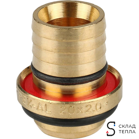 Тройник переходной STOUT - 26 x 20 x 26 (винтовой, для металлопластиковых труб). Вид 9.