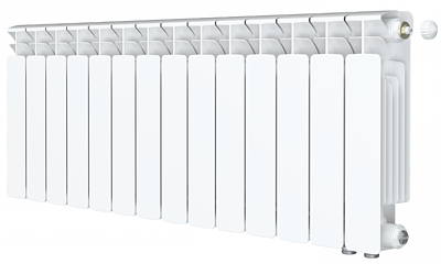 Радиатор биметаллический Rifar Base Ventil 350 - 14 секций (подключение нижнее справа)