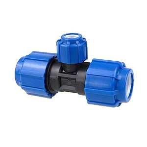 Тройник Valfex - 20 (винтовой, для труб ПНД)