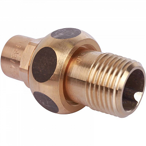 Переход на наружную резьбу разъемный Sanha 15х1/2' для медных труб под пайку 4331g