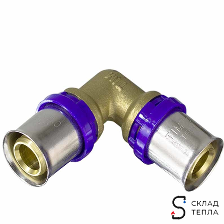 Отвод 90° TIM - 20 (прессовой, для металлопластиковых труб). Вид 1.