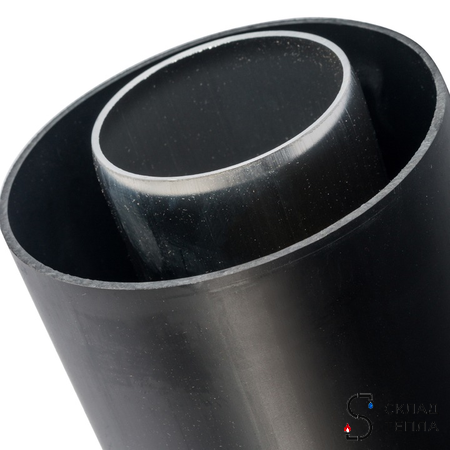 Адаптер вертикальный утепленный STOUT для коаксиального дымохода D60/100 мм (длина 1000мм, комплект). Вид 2.