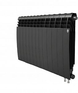 Радиатор биметаллический Royal Thermo BiLiner 500 V Noir Sable (Н) (Чёрный) - 13 секций Радиатор биметаллический Royal Thermo BiLiner 500 V Noir Sable (Н) (Чёрный) - 13 секций