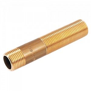 Сгон латунный STOUT - 1/2', длина 200 мм