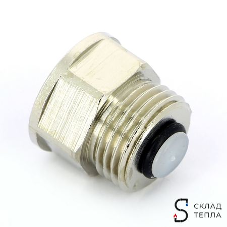 Клапан обратный для воздухоотводчиков ITAP - 1/2" (НР/ВР, цвет никелированный). Вид 5.